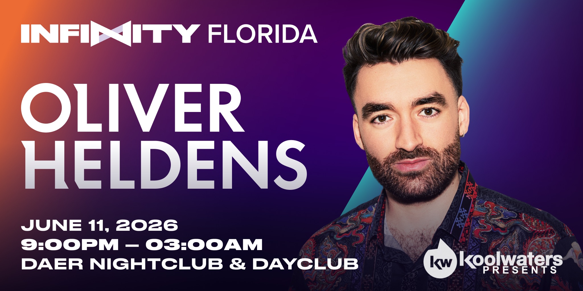 Chart-Topping DJ Oliver Heldens to Headline INFINITY Florida 2026