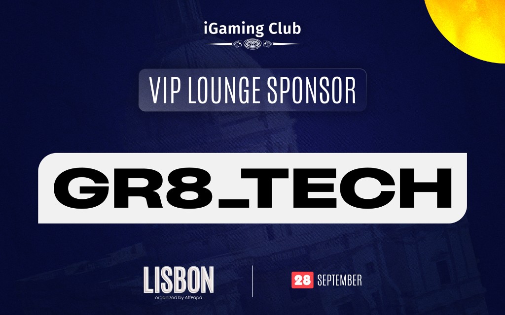 GR8_TECH as VIP Lounge Sponsor of iGaming Club Lisbon — 28 September, organized by AffPapa