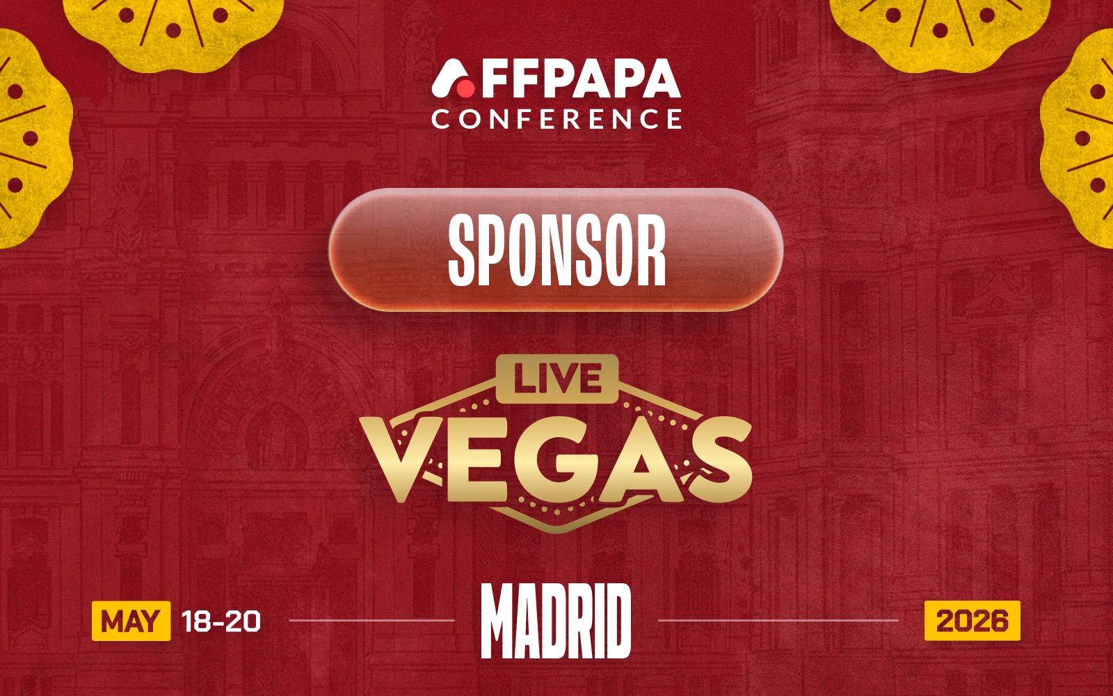 Live Vegas joins as a Sponsor at AffPapa Conference Madrid