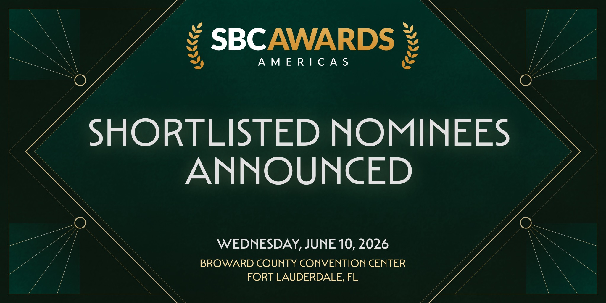 SBC Awards Americas Announces 2026 Shortlist