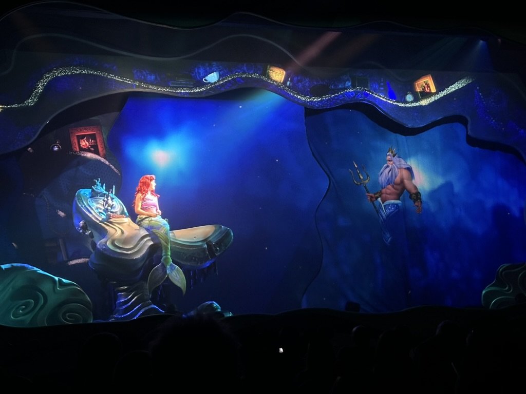 Live Ariel and King Triton on stage