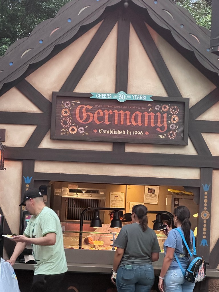 Germany Food and Wine Festival booth window