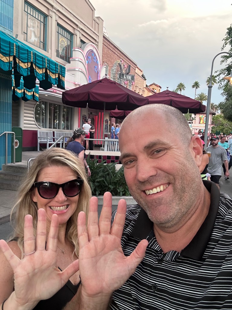 Ryan and Sarah ranking selfie after Hollywood and Vine — both 5 out of 5