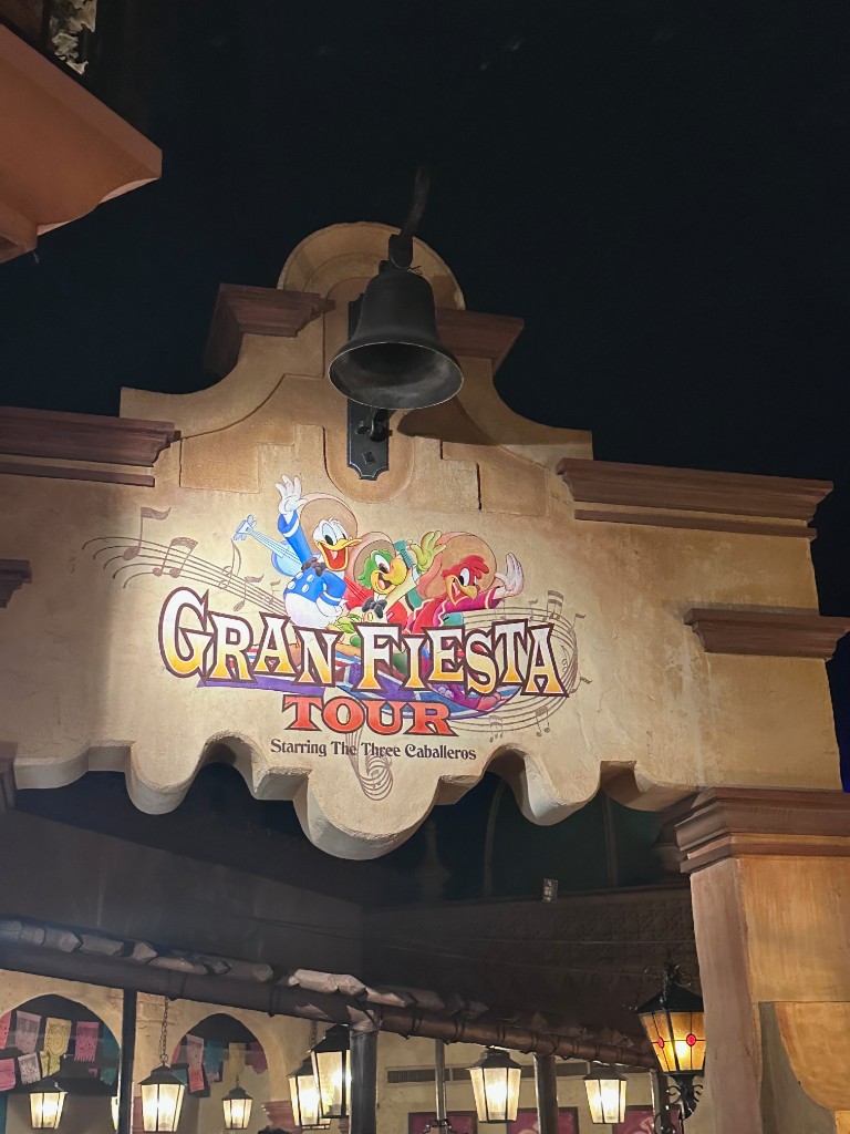 Gran Fiesta Tour entrance sign inside the Mexico pavilion