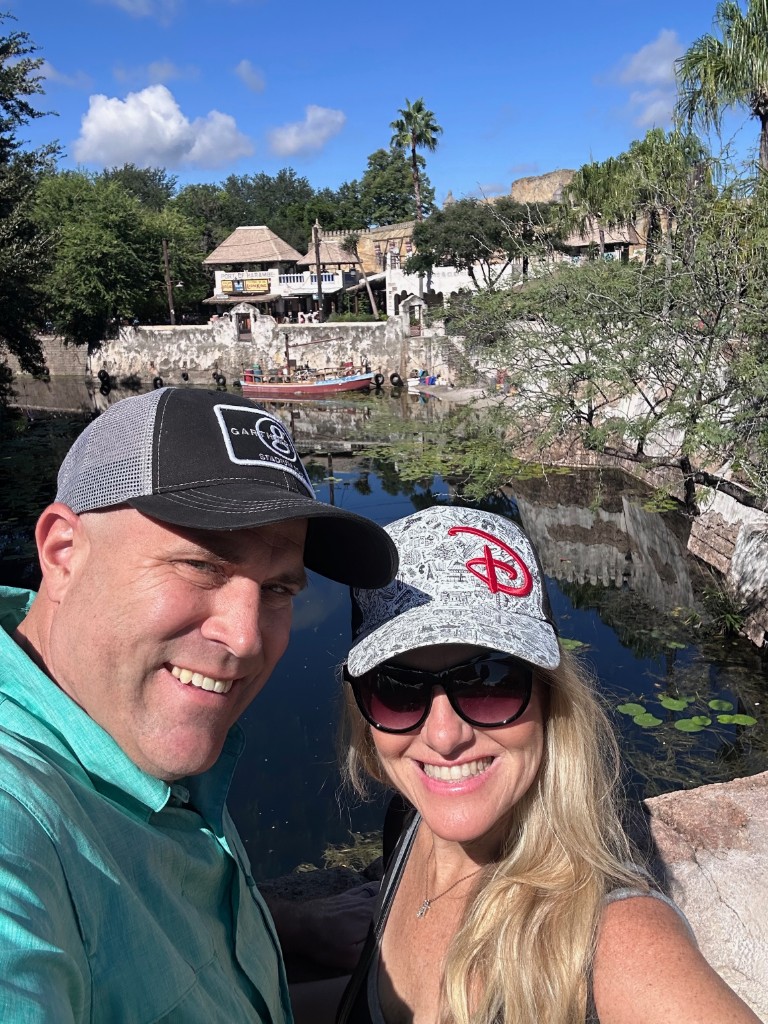 Ryan and Sarah at Port of Harambe on the waterfront