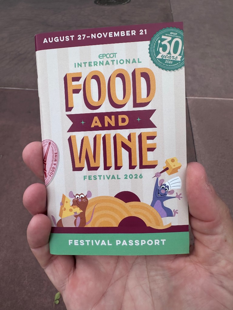 2026 EPCOT Food and Wine Festival passport