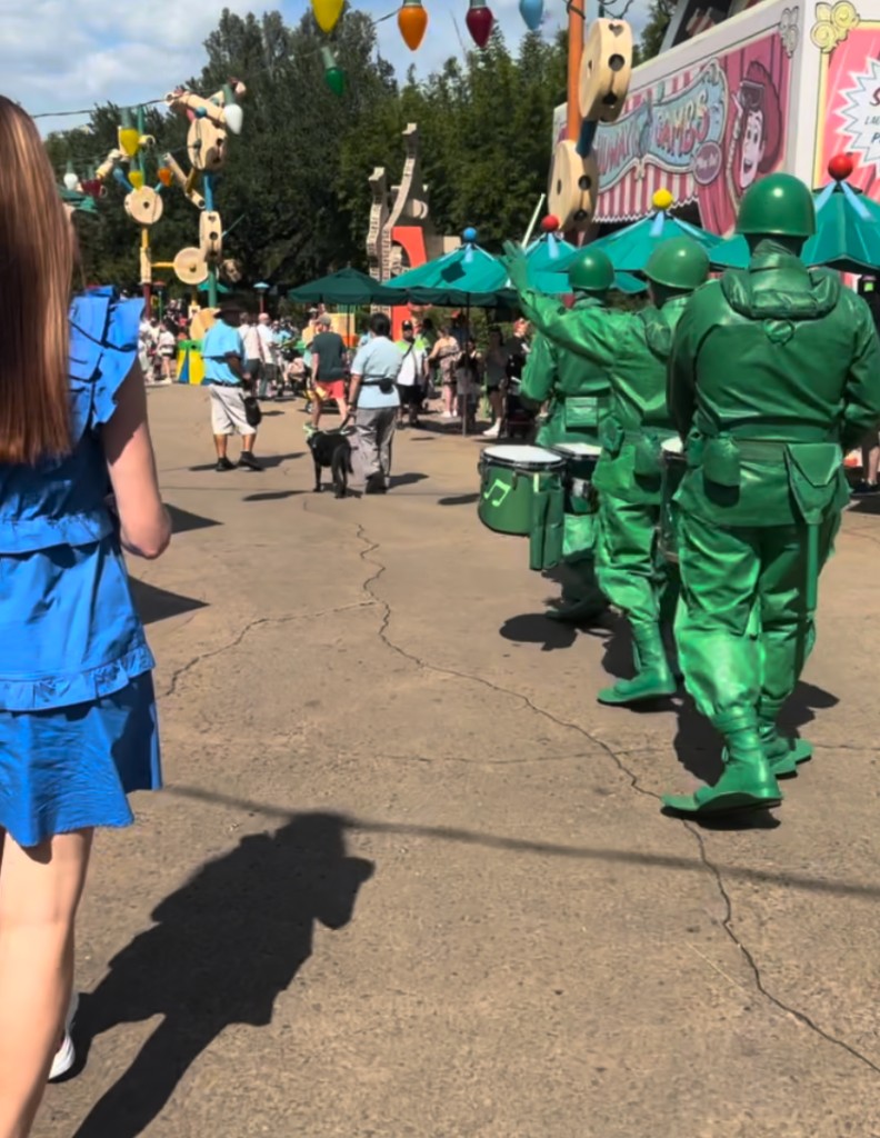 Green Army Men drumline in Toy Story Land