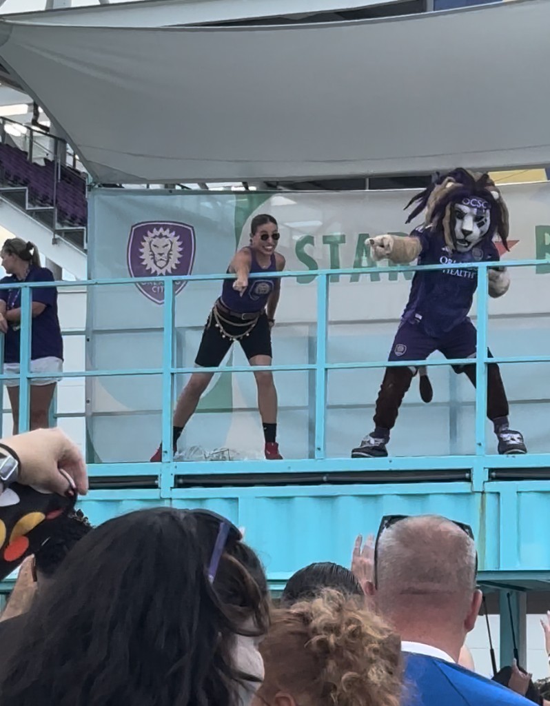 Kingston on the fan fest stage