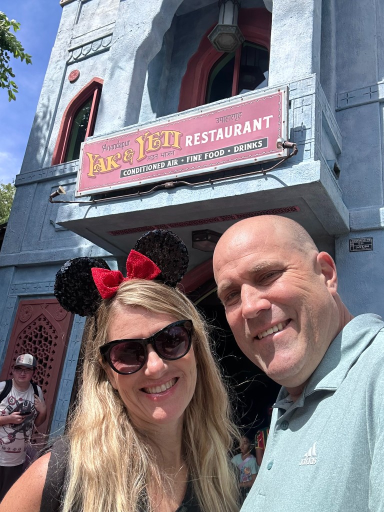 Ryan and Sarah outside Yak & Yeti