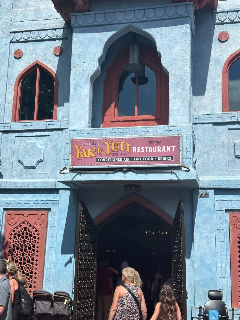 Yak & Yeti Restaurant entrance in Anandapur