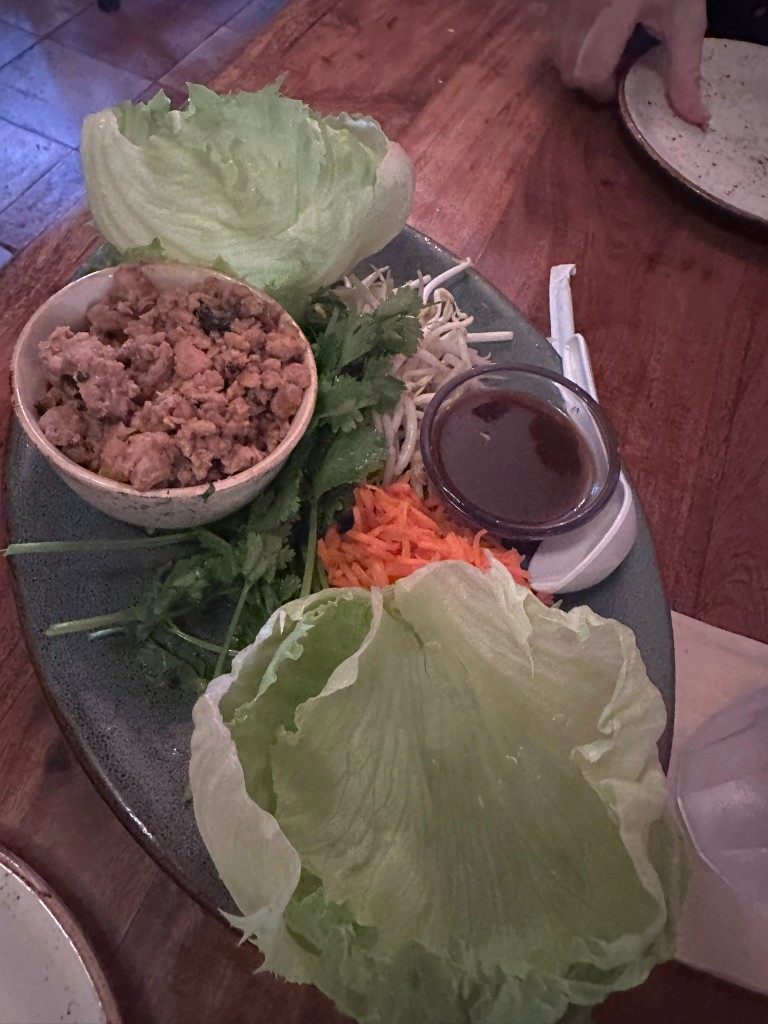 Lettuce cups shareable platter