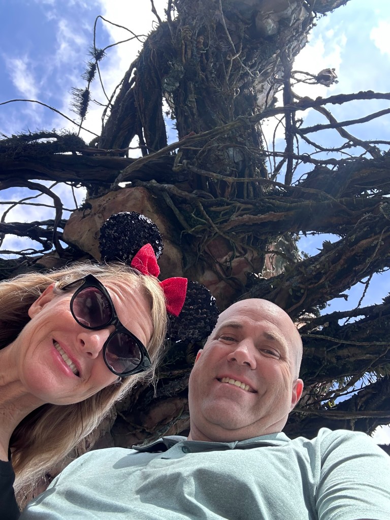 Ryan and Sarah in front of the Tree of Life