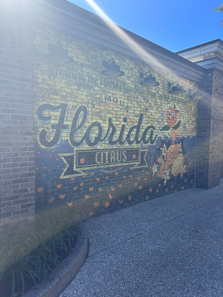 Famous Florida Citrus mural at Disney Springs
