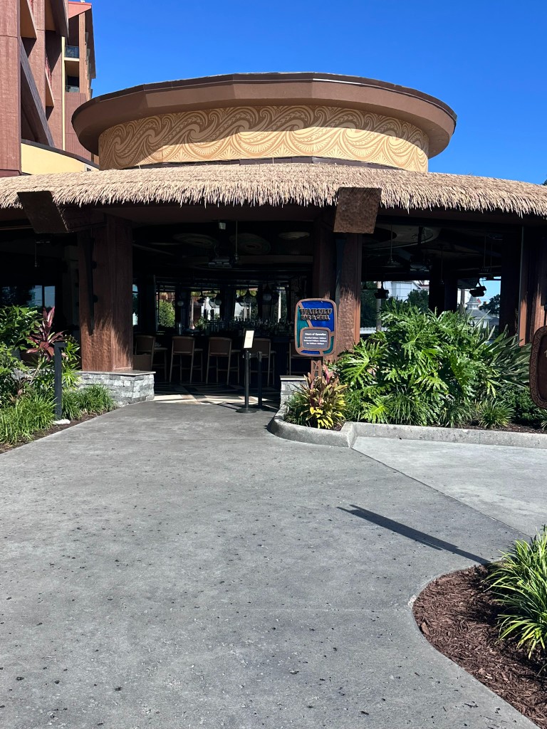 Wailulu Bar & Grill exterior at Disney's Polynesian Village Resort