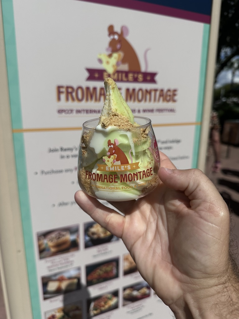 Key Lime DOLE Whip in the Emile’s Fromage Montage souvenir cup