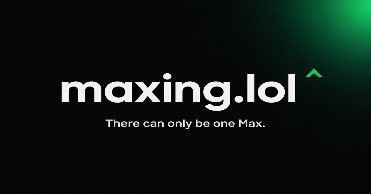 Maxing screenshot